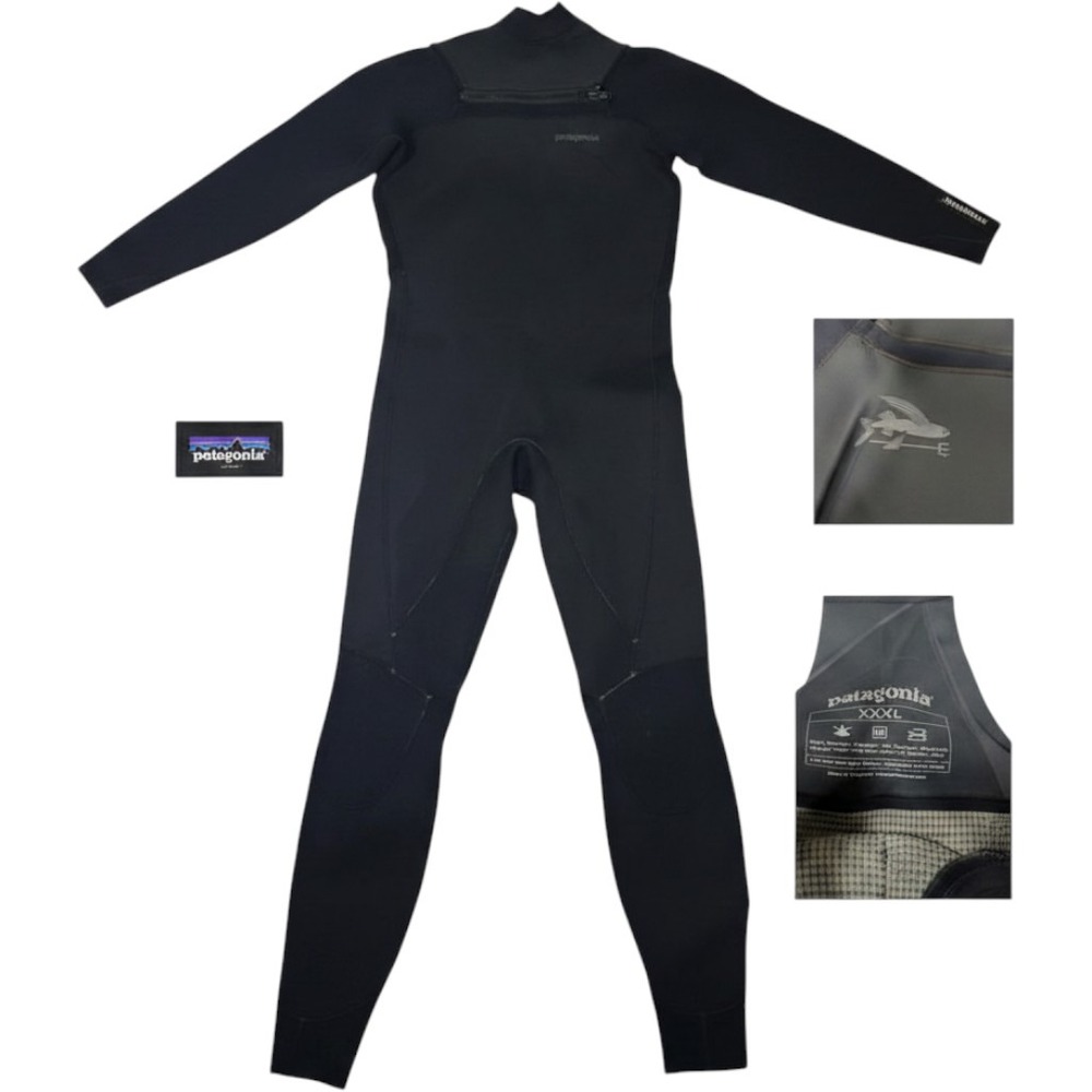 Patagonia Wetsuit Mens XXXL Full Suit Chest Zip Wool Lined Neoprene Surf Fishing